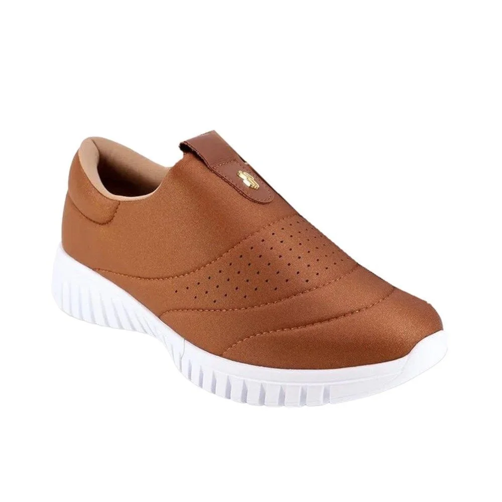 Tênis Slip On Usaflex Básico Feminino Marrom - Imagem 2