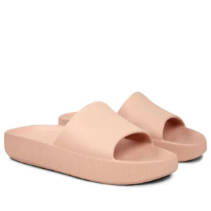 Chinelo Slide Rose Poofy Salto Plataforma Eva Usaflex