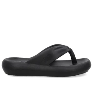 Chinelo Preto Poofy Bico Quadrado Eva Usaflex