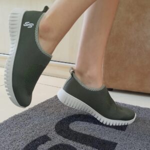 Tênis Slip On Militar Tricot Monograma Usaflex