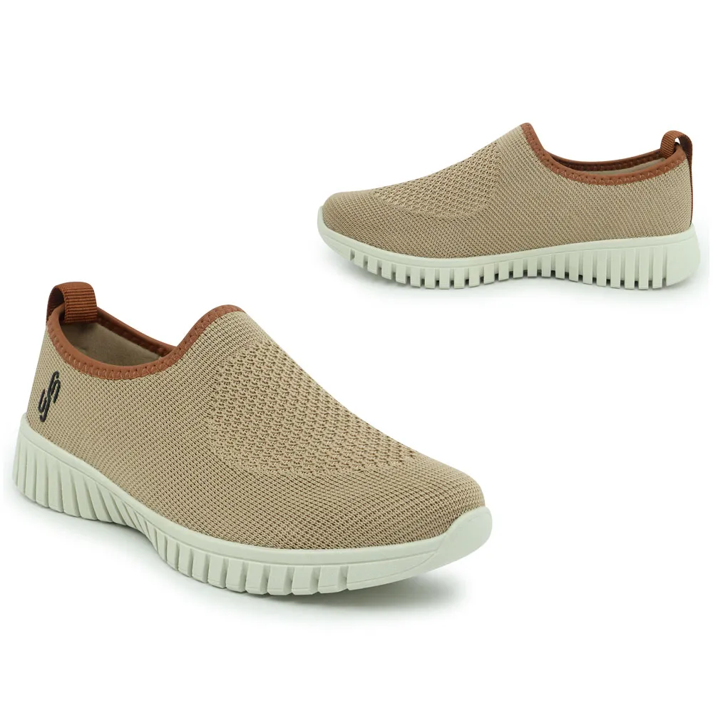 Tênis Slip On Camel Tricot Monograma Usaflex - Imagem 2