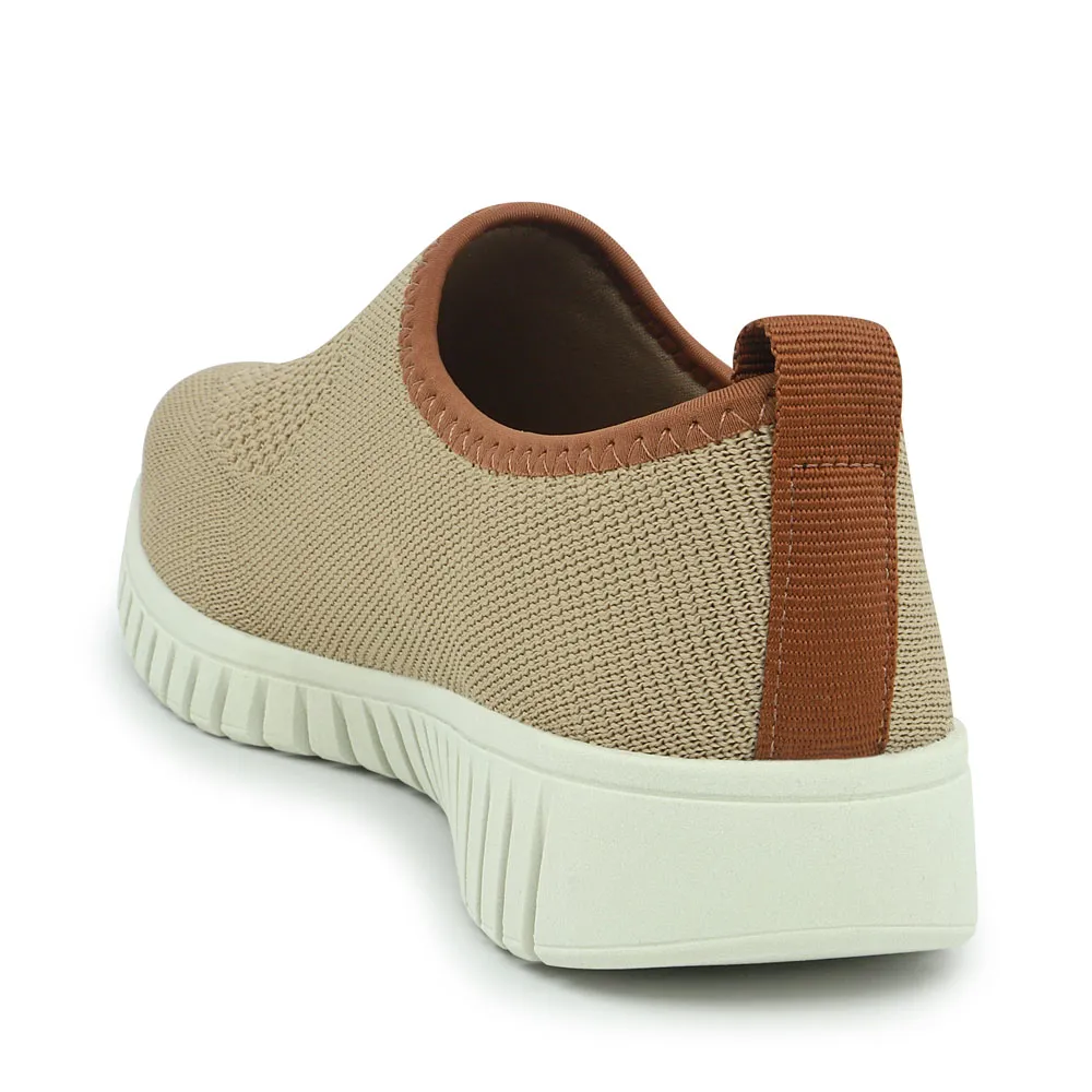 Tênis Slip On Camel Tricot Monograma Usaflex - Imagem 3