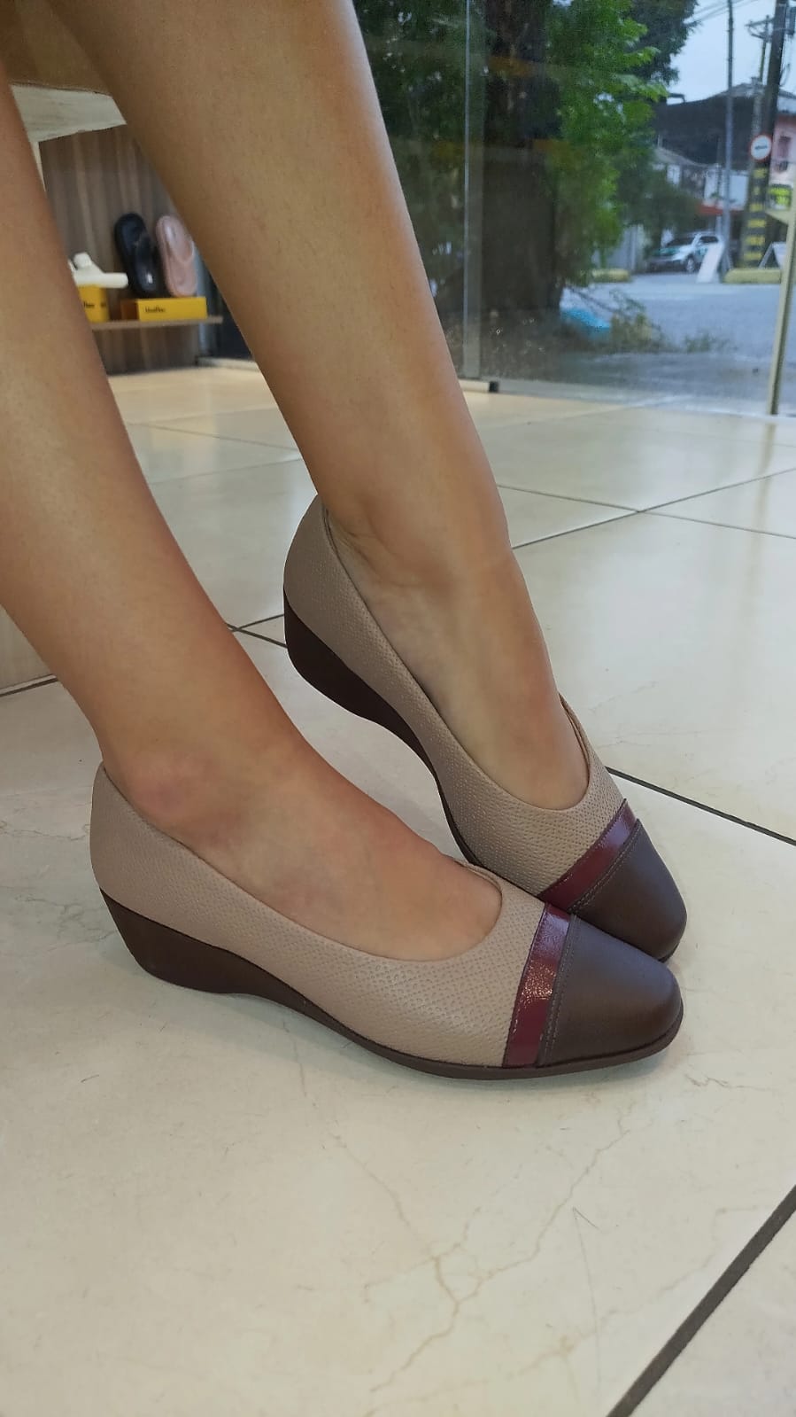 Sapato Ivone Anabela Médio Fendi Piccadilly