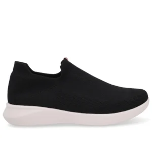 Tênis Tricot Preto Casual Usaflex