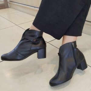 Bota Salto em Couro Miss Western