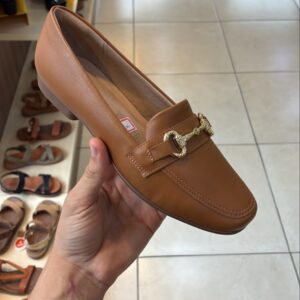Loafer Raquel Salto Baixo Mascavo Piccadilly