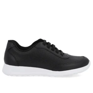 Tênis Casual Preto Couro Usaflex