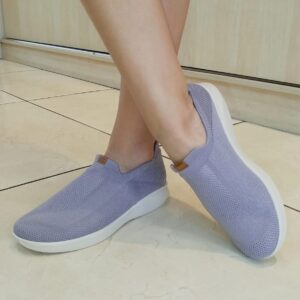 Tênis Tricot Cinza Casual Usaflex