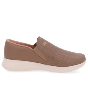 Tênis Slip On Marrom Couro Usaflex